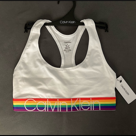 Calvin Klein Other - NWT Calvin Klein Rainbow band wirefree Bralette